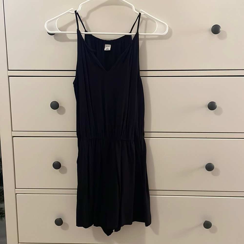 Black Old Navy romper worn twice